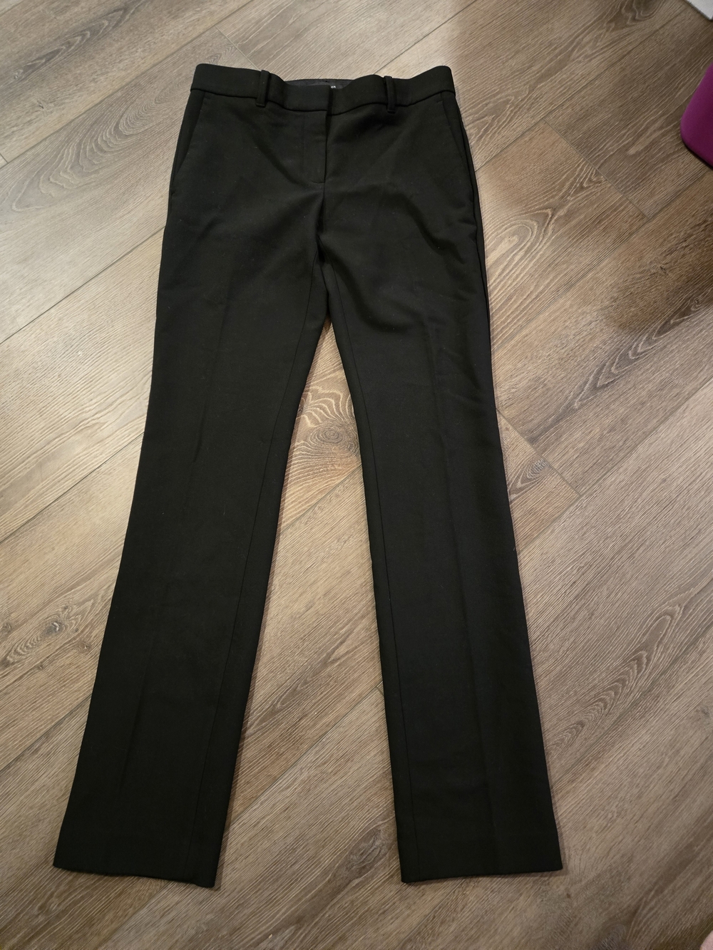 Ann Taylor Black Straight-Leg Dress Pants